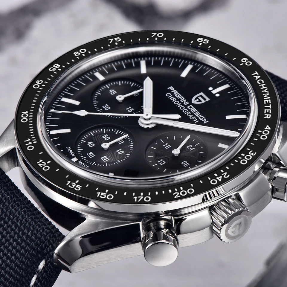 Pagani Design 2023 Moon Watch for Men Top Brand Luxury Quartz Mens Watches Chronograph Svetely Sapphire Mirror