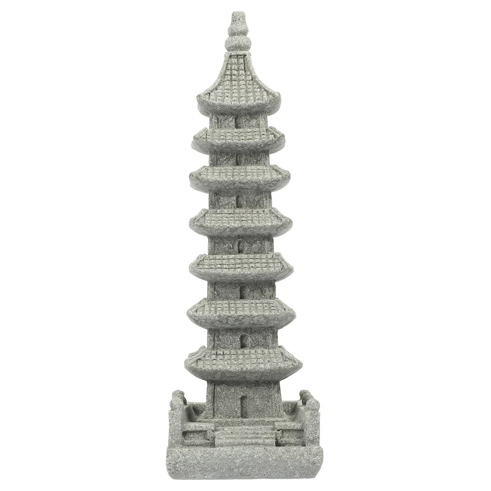 Pagoda kamenný pavilón dekorácie dekorácie veža Miniatúrna bonsai remeselníka zen navrhnutá ozdoba ornament