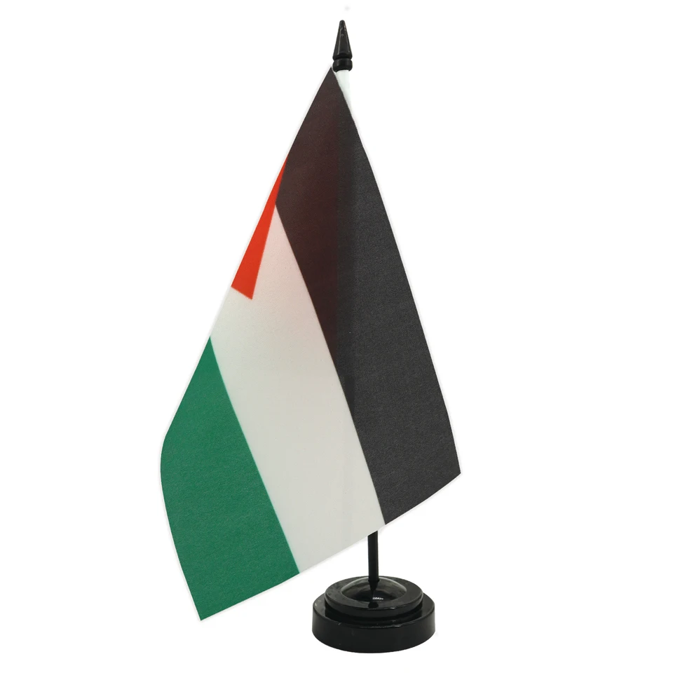 Palestína Desk Flag 5.5x8.3inch Conference Hladenie Vlajku Product Display Office Office Top Desk Ozdoby vlajky