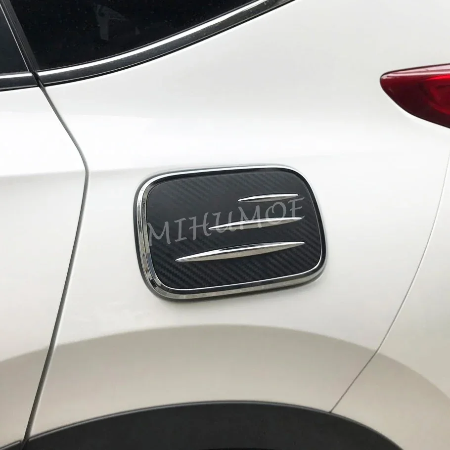 Palivová nádrž pre Honda CRV 2017 2018 2019 2020 CR-V 5. Chrome uhlíkové vlákno textúrne plynové kryt