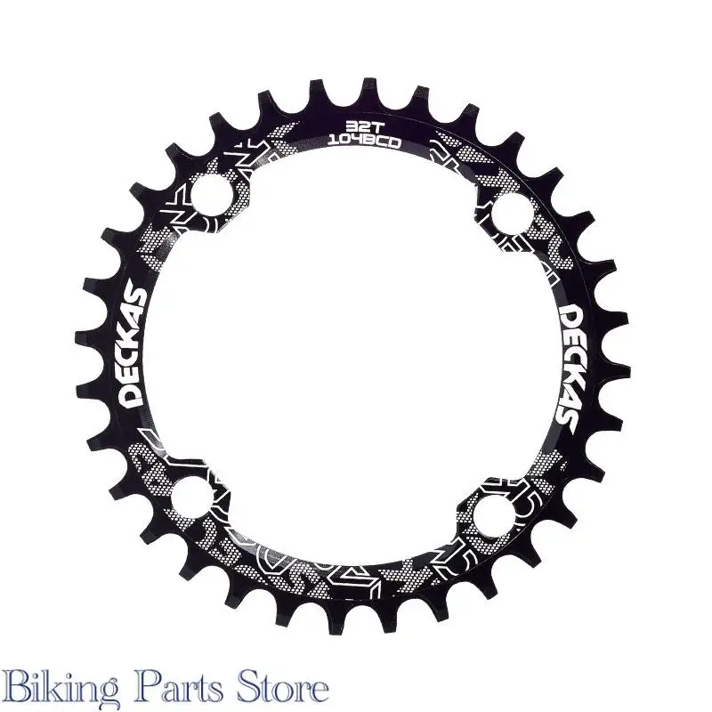 Paluba úzke široké 104 bcd koruny pri okrúhlom bicykli kľuky 32t 34 zubov 36t 38t MTB Monoplate 104bcd Mountain Bike Dish