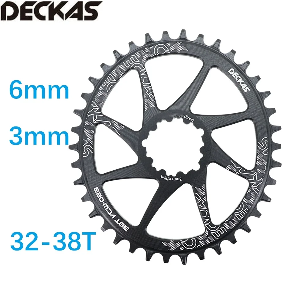 Palubné oválne reťazové pripojenie 3 mm 6mm Offset Direct Mount pre SRAM XX1 Eagle X01 X1 X0 X9 32T 34T 36T 38T DM MTB Road Bike 6 mm