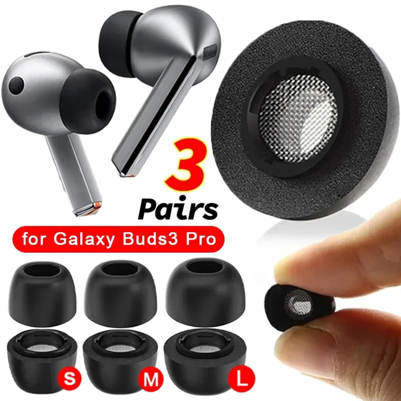 Pamäťové špongie do uší pre Samsung Galaxy Buds3 Pro Tip Uarbuds v uši Bluetooth Headset Nahradenie uši pre galaxie Buds 3Pro
