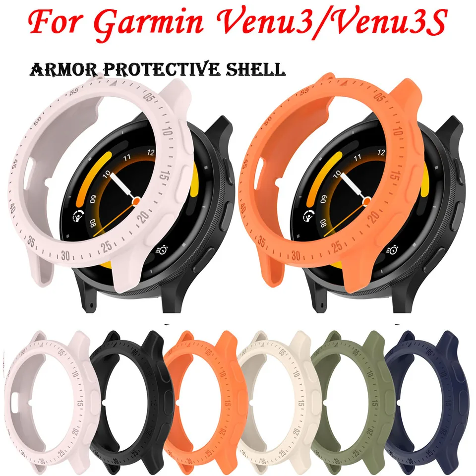 PAN pre PC pre Garmin Venu3/ Venu3s temperované napoly zakryté dutiny Ochrana Ochrana shell rame rame hodinky shell Shopproof s