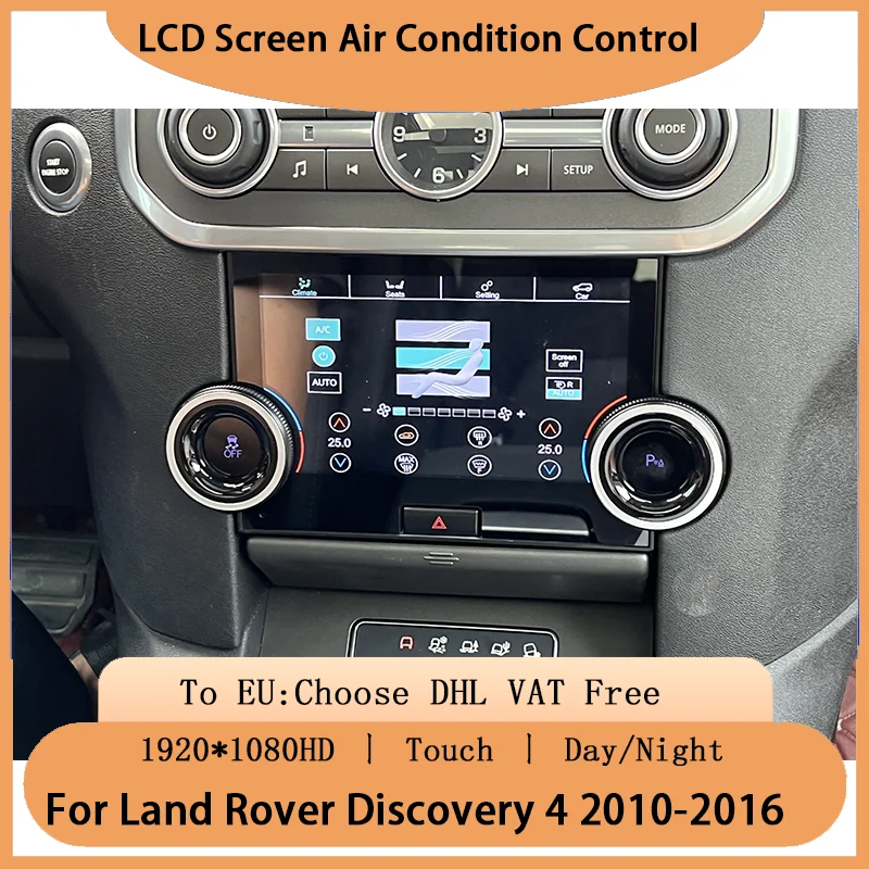 Panel AC AC LCD Displej pre Land Rover Discovery 4 LR4 L319 2010-2016 Dotknite sa IPS SCREE SCREE COLIMATION CLMATION klimatizačná doska