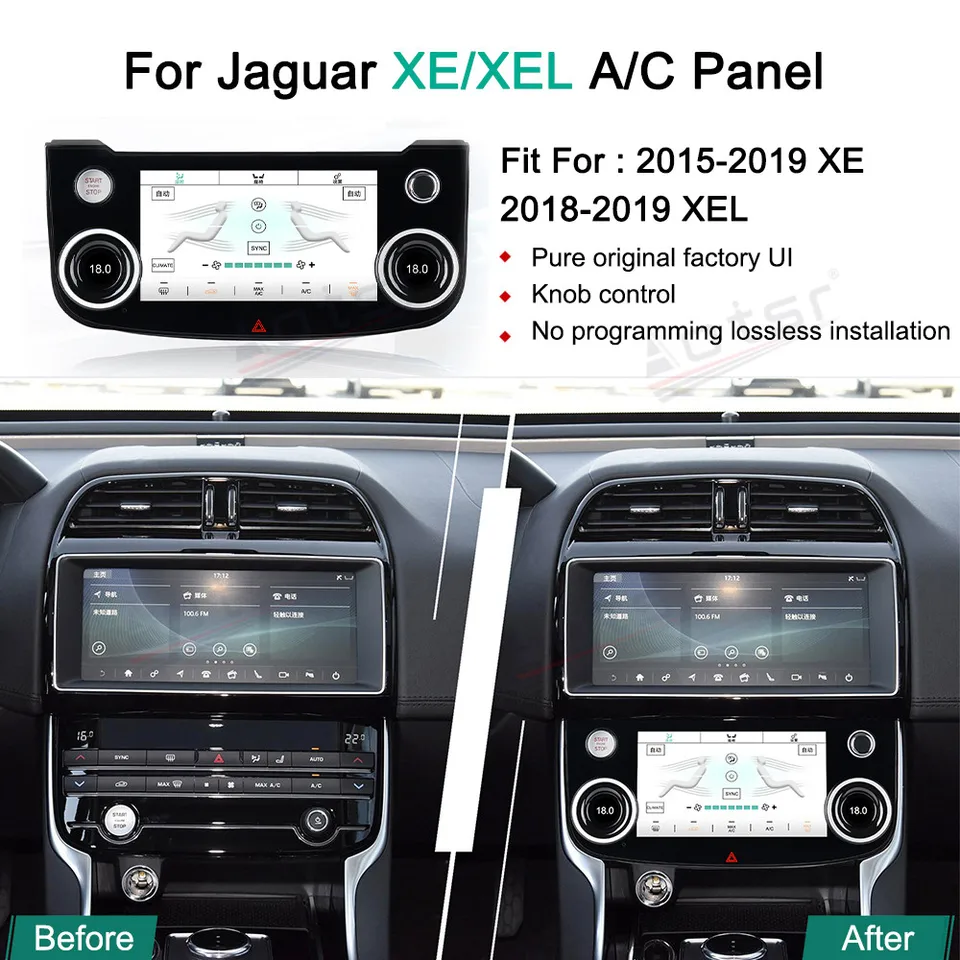 Panel AC Digital Air Climate Board AC pre Jaguar XE XEL 2015-2019