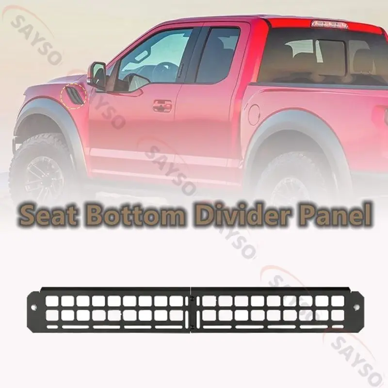 Panel deliča sedadla pre Ford F150 2015+/Raptor 2015+/Super Duty 2017+, pod príslušenstvom úložného priestoru konzoly (čierna)