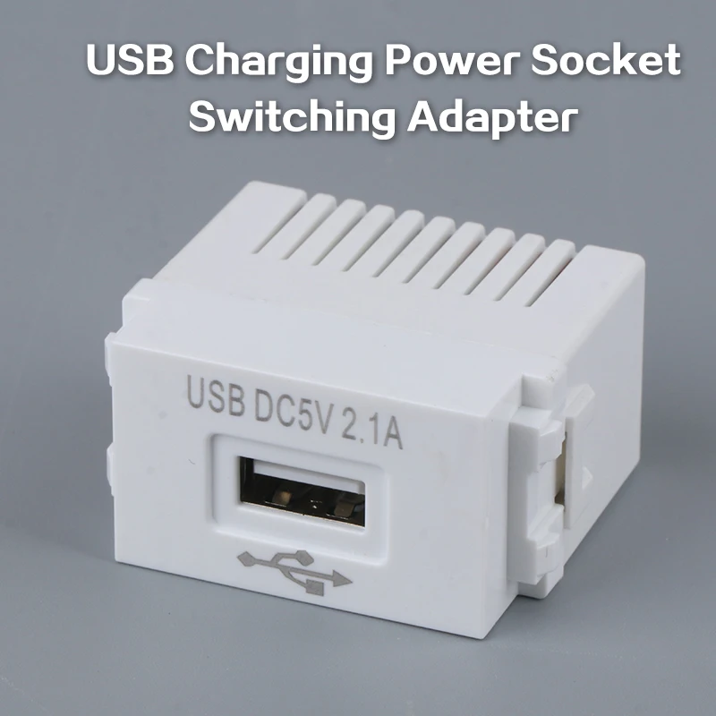 Panel nabíjania mobilného telefónu USB Power Modul 220V Socket 5V Transformátor 2.1A USB nabíjacieho adaptéra na nabíjacích zásuvkách