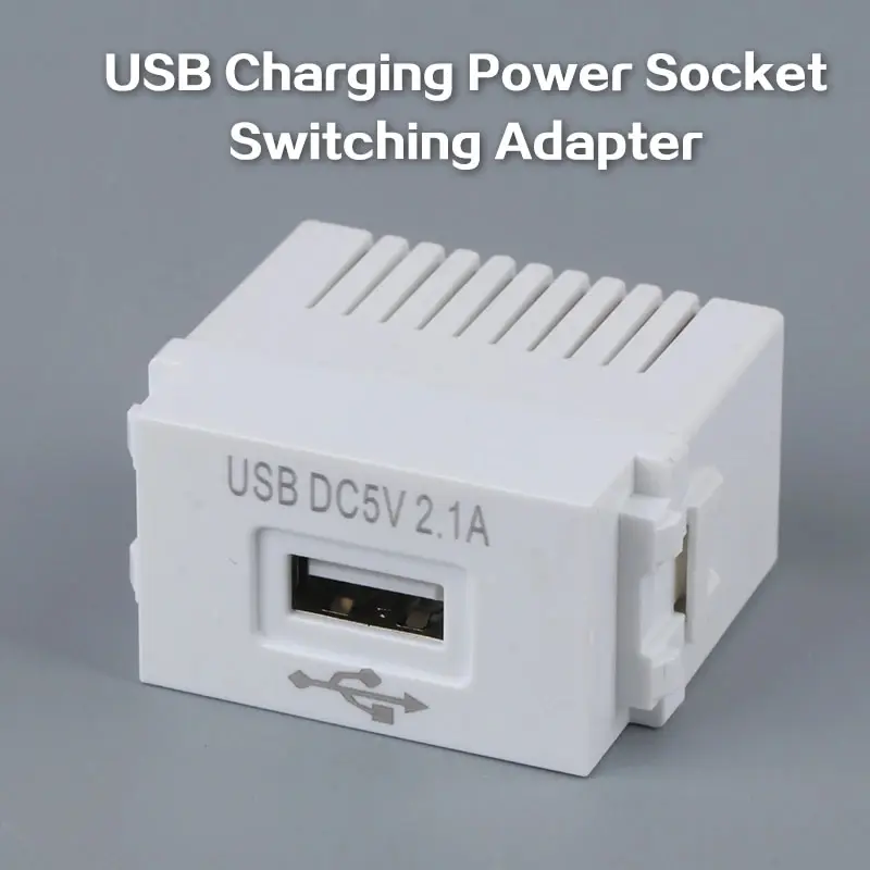 Panel nabíjania mobilných telefónov USB Power Modul 220V Socket 5V Transformátor 2.1A prepínacieho adaptéra