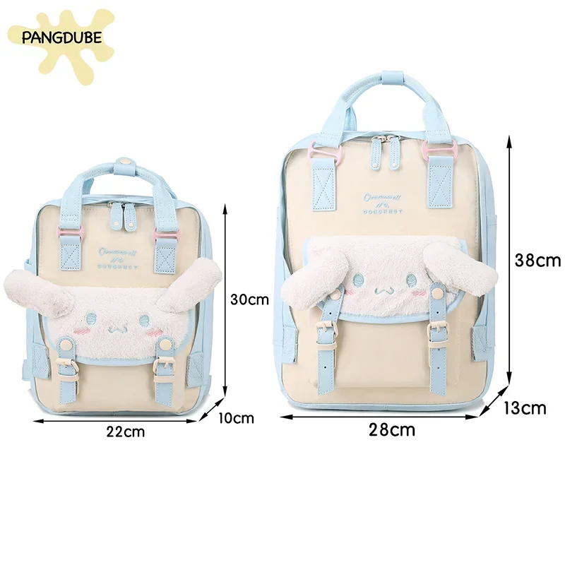 Pangdube roztomilý batoh mamičky veľkým uší psí plienka taška Cinnamon Rolls School Bag Baby plienkové tašky Študenti batoh