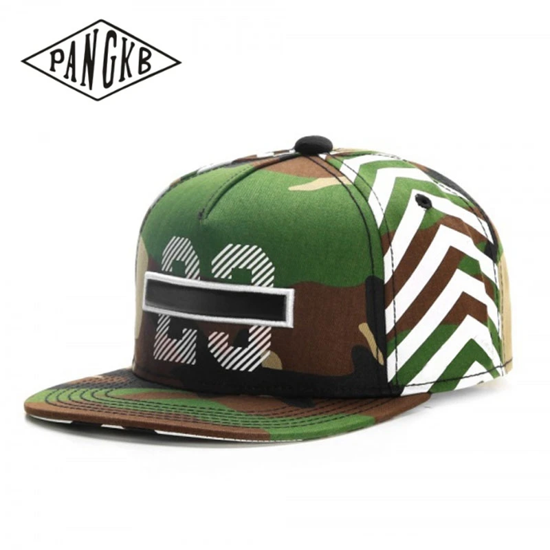 Pangkb Brand Legend Cap Letter 23 Camouflage Hip Hop Snapback Hat pre mužov Dospelý outdoor basketbal ležérny slnko baseballová čiapka