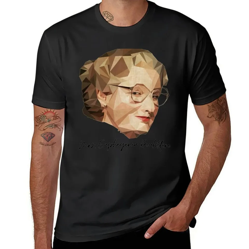 Pani Doubtfire Robin Williams Tričko anime letné pánske bavlnené tričká