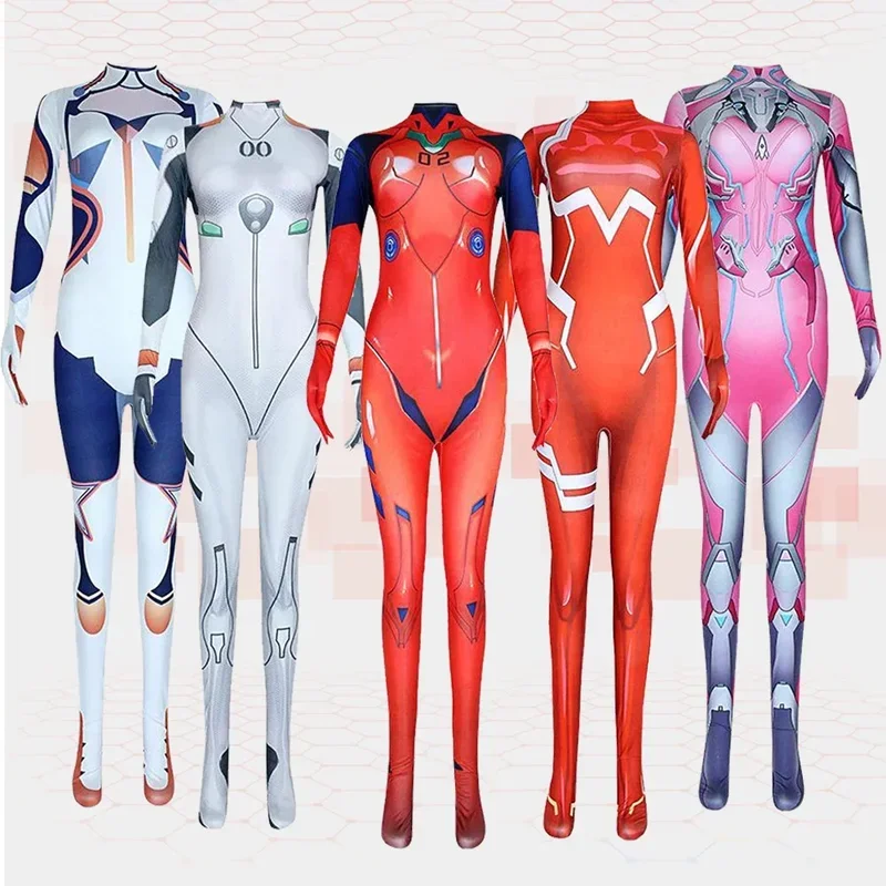 Pančuchy kombinézy Dva Daji Zero Two02 hodinky Kiana ayanami rei Cosplay kostým Evangelion sexy ženy skoky