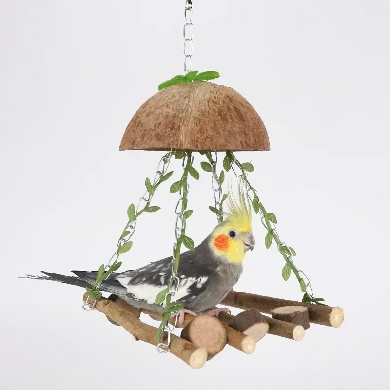 Papagájový hniezdo Parrot venovaný výkyvnej hojdacej hojdacej hojdacej sieti tiger pokožka xuan phoenix vták s výkyvným stojanom rebrík vtáky vtáky vtáky