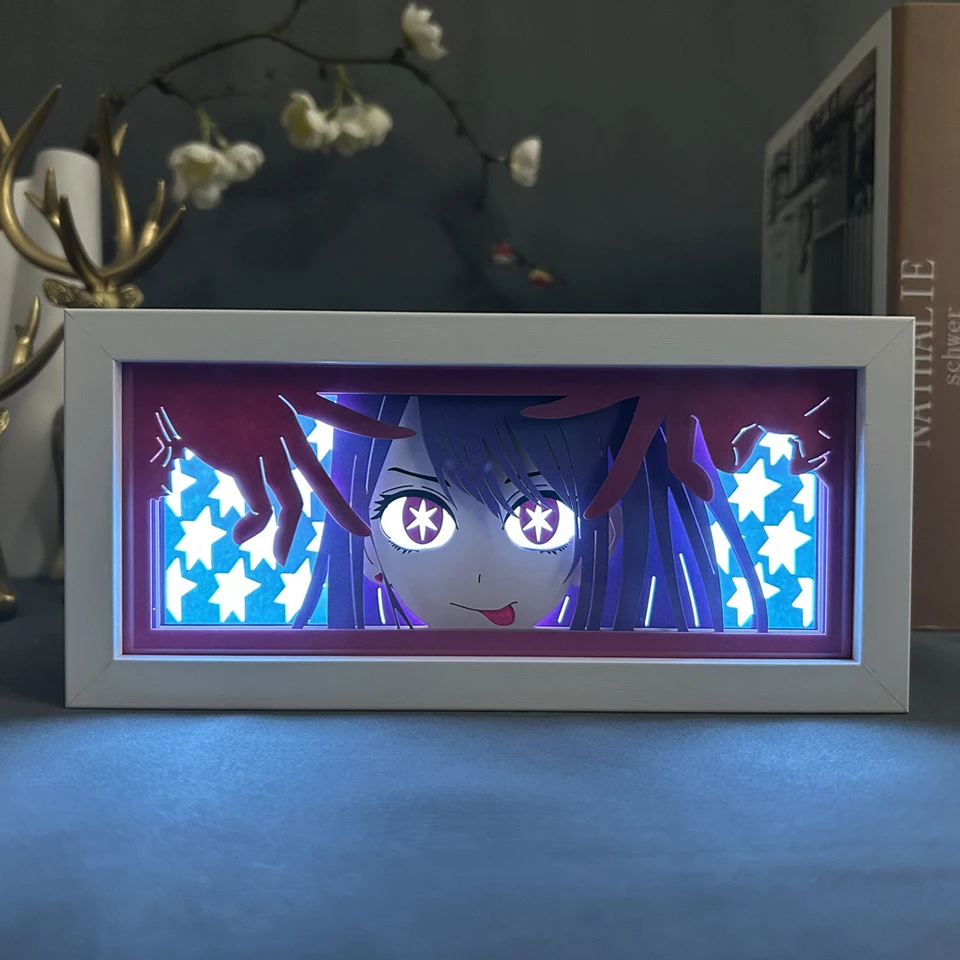 Papier Cut Anime Light Box Oshi no ko ai hoshino pre spál