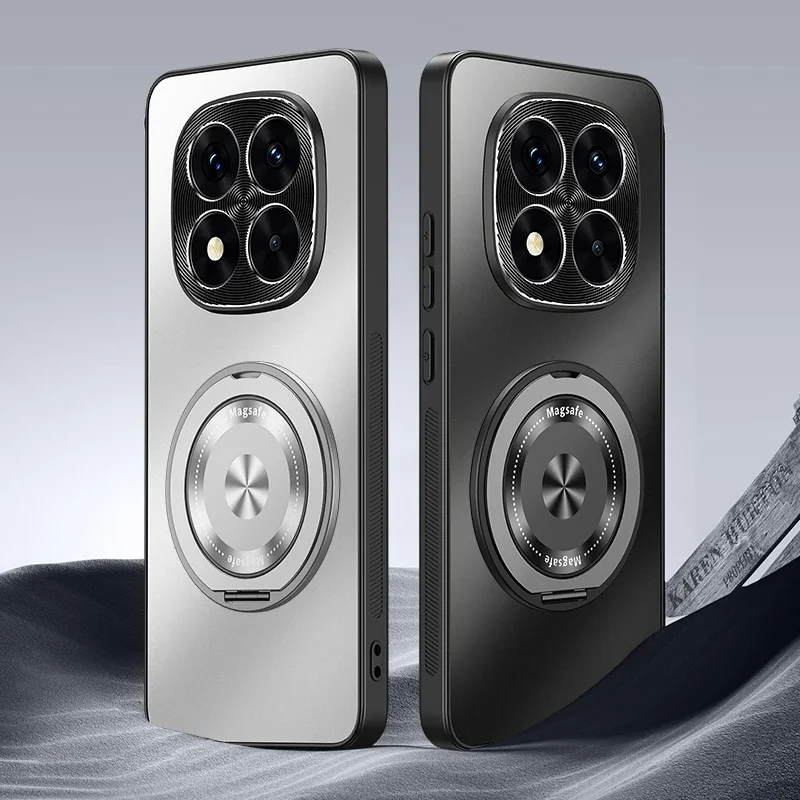 Para xiaomi POCO X7 Funda Dura de PC AG ANILLO MATE LENTE MAGNETICA FINDA PROCTECTERA TRASERA Para Xiaomi POCO X7 5G Carcasa de T T T