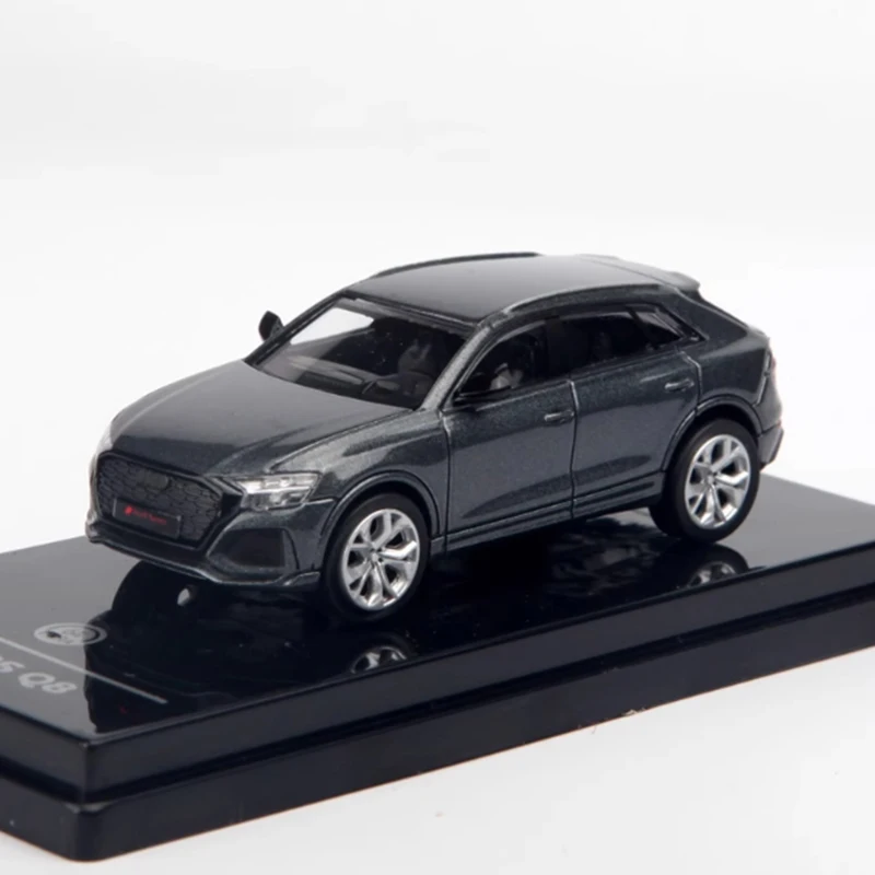 Paragon 1:64 Stupnica RS Q8 Nardo Gray zliatiny Model Classic Dospelý suvenír darčeková zbierka na statickom displeji