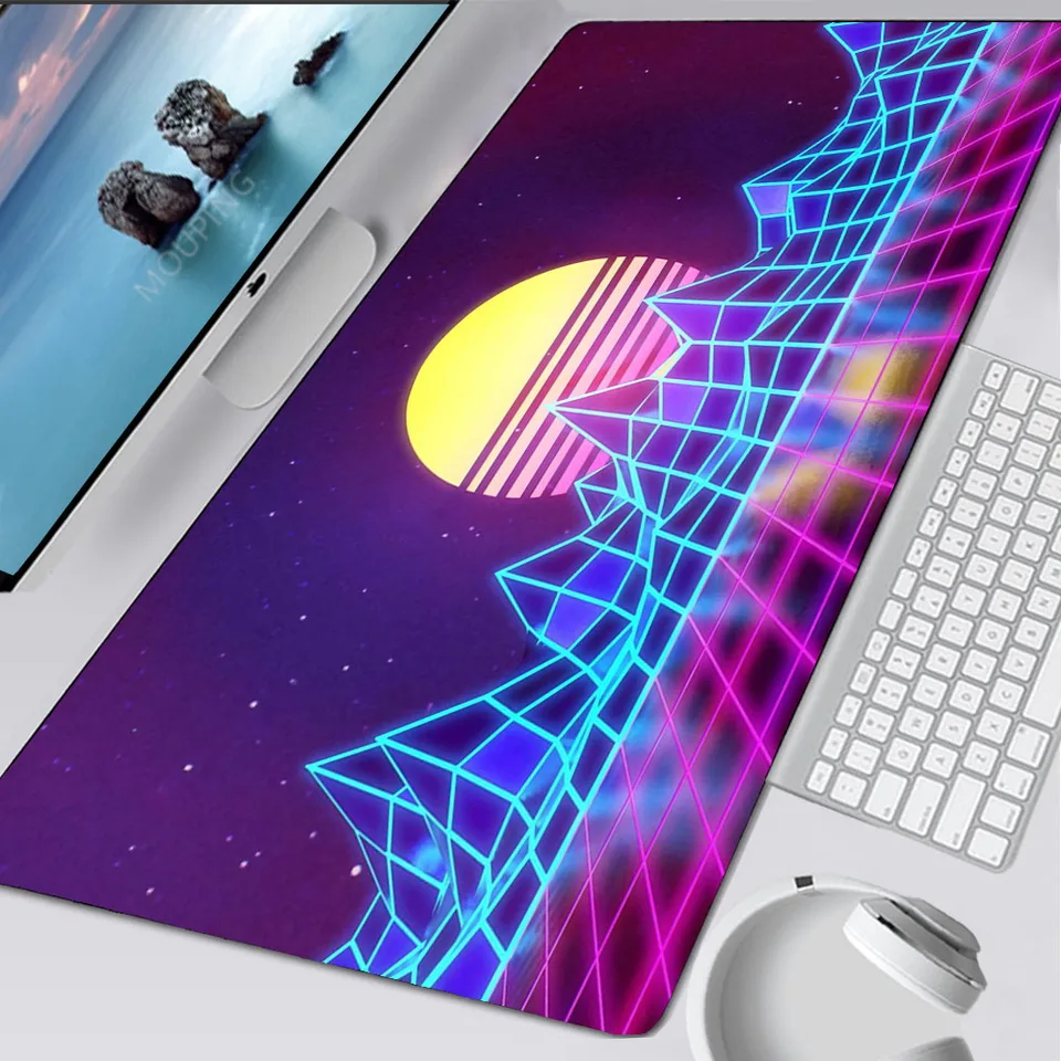Parewave MousePad Retrowave/Synthwave 900x400 Mouse Pad Cupe Desk Mat Carpet Hering Accessories
