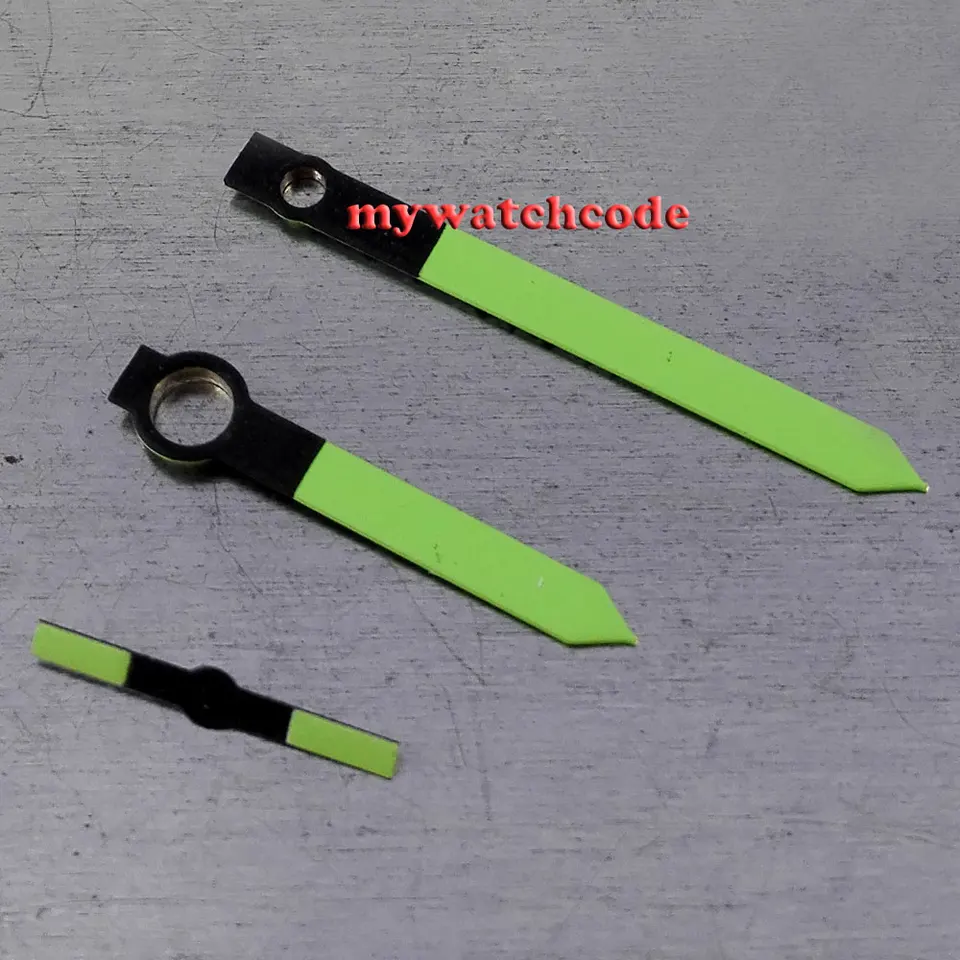 Parnis Green Watch ruky pre Untas Eta 6497 6498 ST36 MOVEment 24