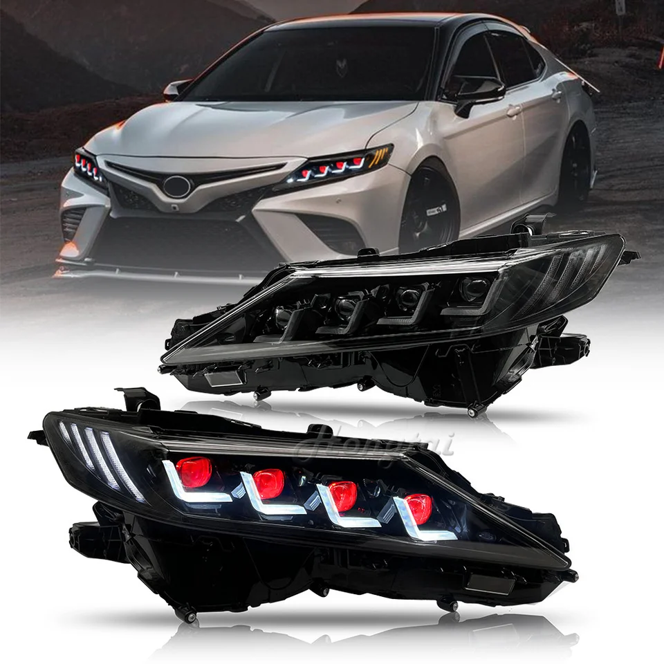 Parné LED svetlomety pre Toyota Camry 8. generácia 2018-2019 2020 2021 2022 2023-2024 LED RGB Series RGB