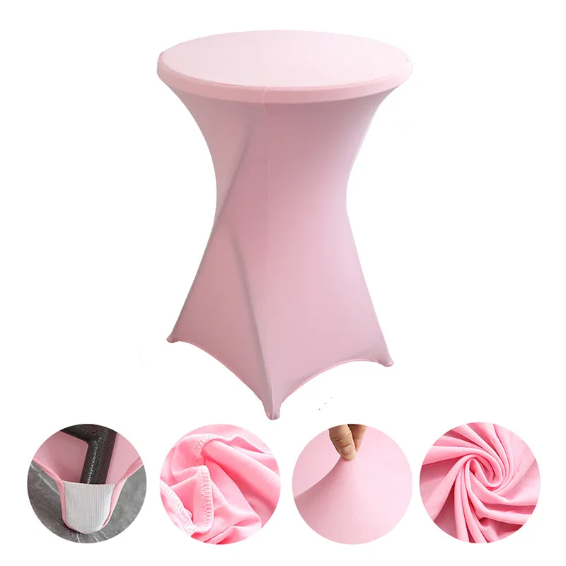 Party doplnky Premium Hotel Svadobná dekorácia koktailový bar obrusový obrus z polyesteru Polyester Round Elastic stolov