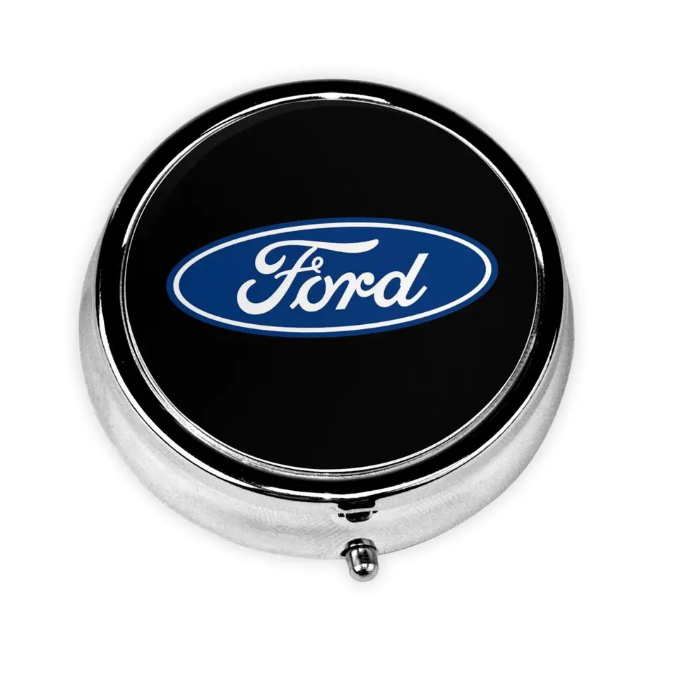 Pasa liekových tabliet Ford prenosná tabletka Box pre vreckový kovový liek vitamínové organizátor 3 oddelenie