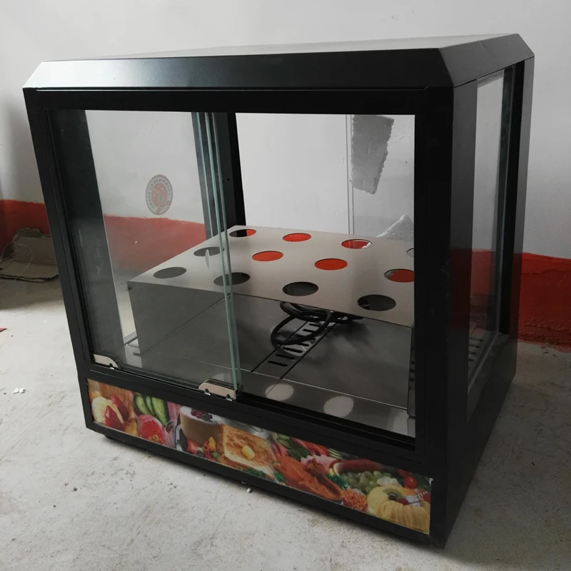 Pasa s výstavou potravín Hamburger Egg Tart Glass Pizza Predstavenie troch poschodí jedlá izolácia zobrazovacia skrinka