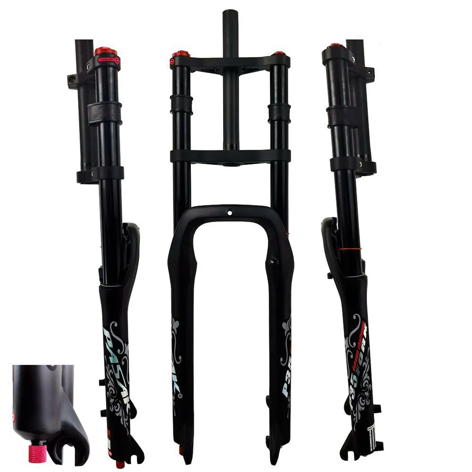 Pasak Fat Bike Cork Air Suspension 26x4.0 Pneumatika Dropout 9x135 mm odskočenie