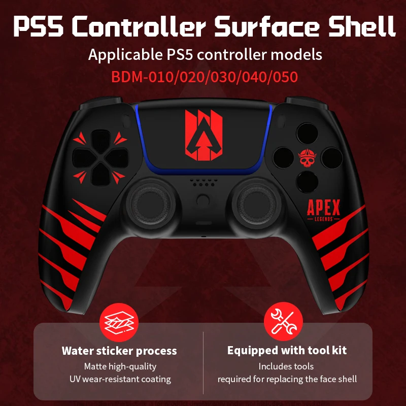 Pase Controller Pase TouchPad Game Coverler Výmena predného zadného panela Puzdra Apex pre BDM-010/020/030