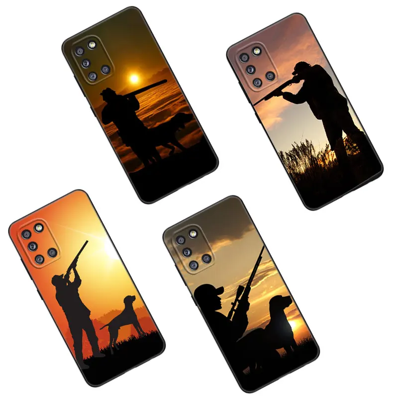 Pase Hunting Hunter Animals Phone pre Samsung Galaxy A01 A03 Core A04 E A02 A05 A10 A20 A21 A30 A50 S A6 A8 Plus A7 Black Cover
