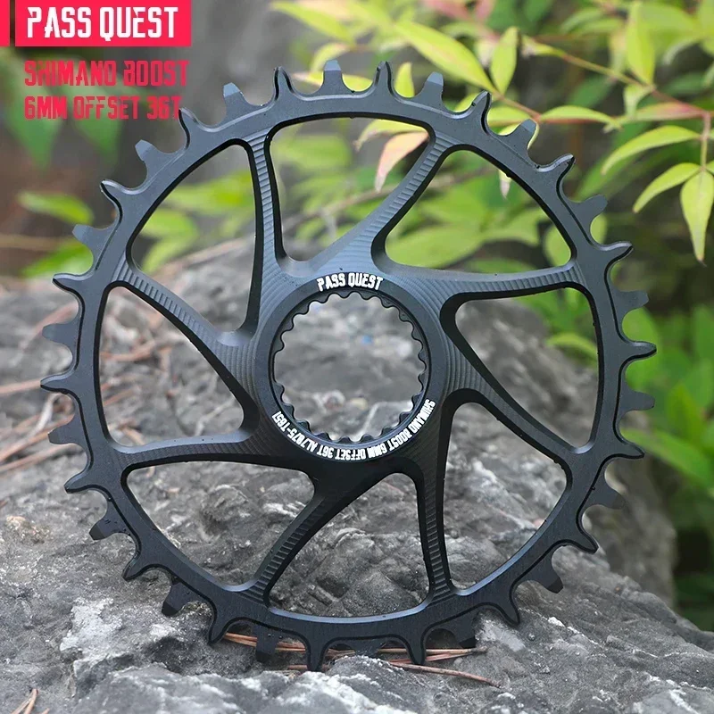 Pass Quest 3mm 6mm Offset Bike Rainring 28T 38T MTB úzko široký bicykel reťazec pre Deore XT M7100 M8100 M9100 12S Crankset