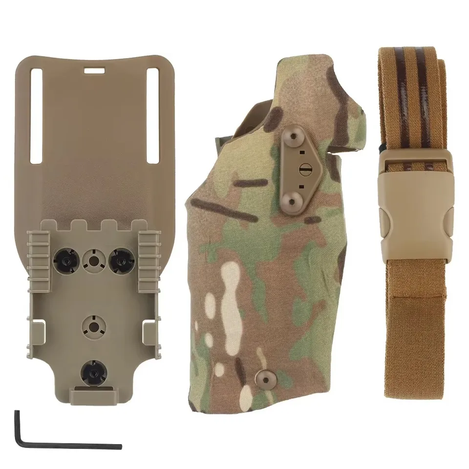 Pastiersky puzdro 6354do pre G17 s Automatickým blokovacím systémom X300 X300U QLS Fork Belt Rungun Outdoor Airsoft