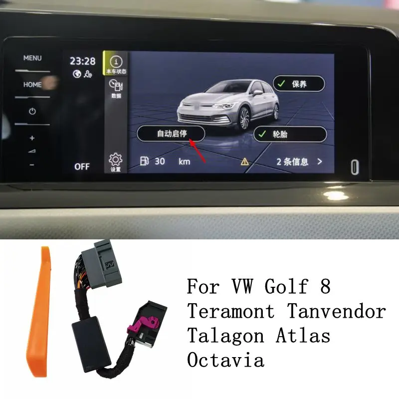 Patrick Auto Stop Start Systém motora Off Canceller Sensor Plug pre VW Golf 8 Mk8 Teramont Tanvendor Talagon Atlas Octavia