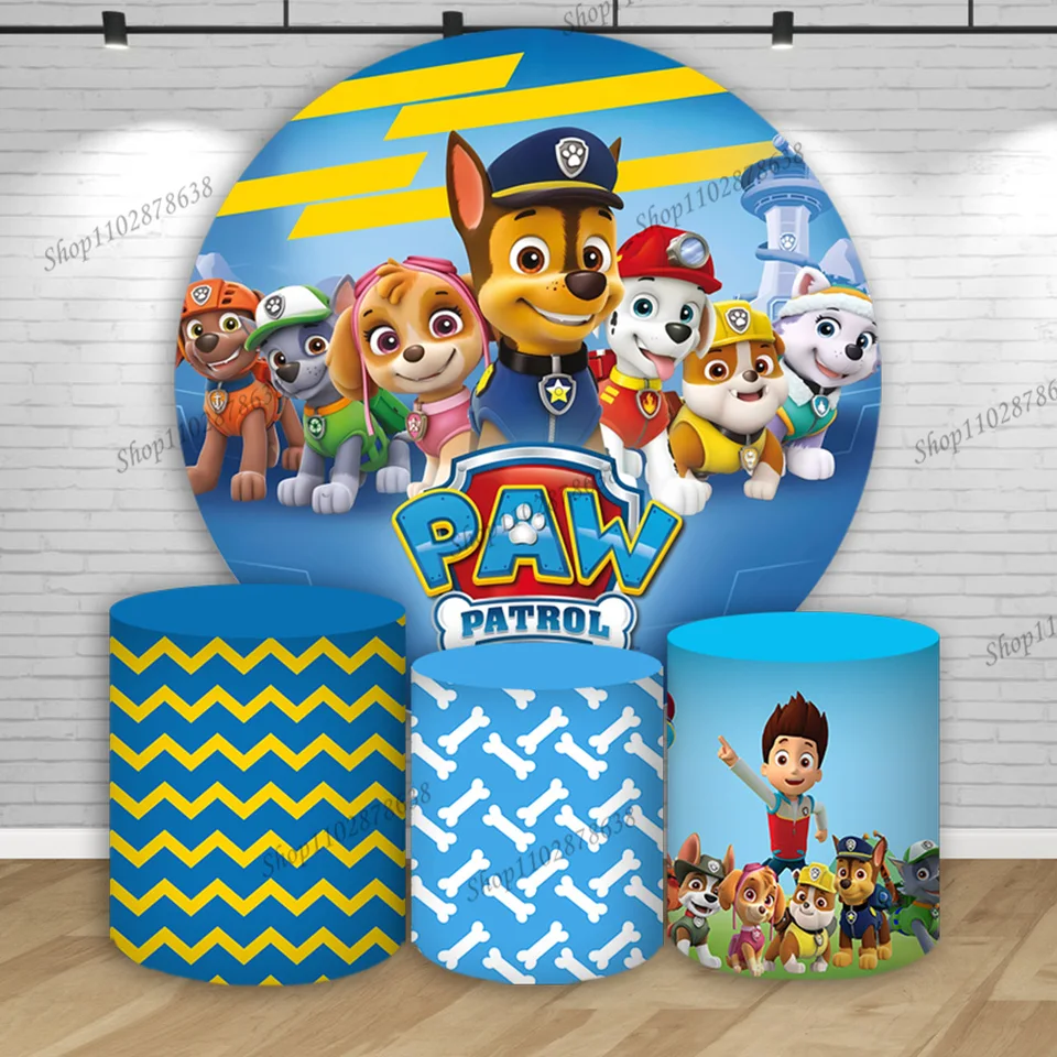 Paw Patrol pozadie narodeniny dekorácie Boy Party Party