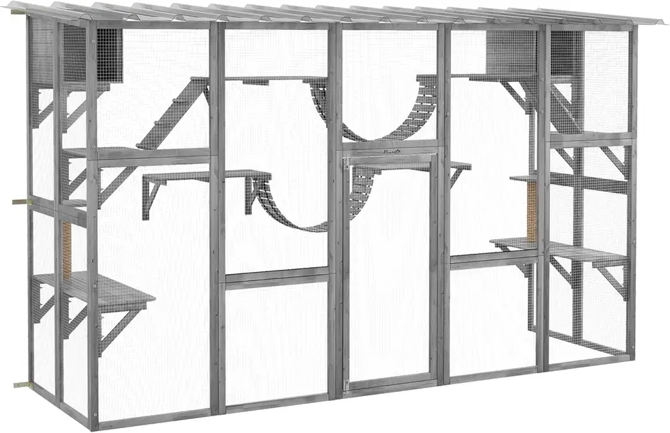 PAWHUT CATIO DIENDY KAPOVÁ KAPICKÁ KOXISTA MOŽNOSTI VOJNA, OUTHODOROVÝ DOM CAT S DOUGH S DOME PRE VIAC