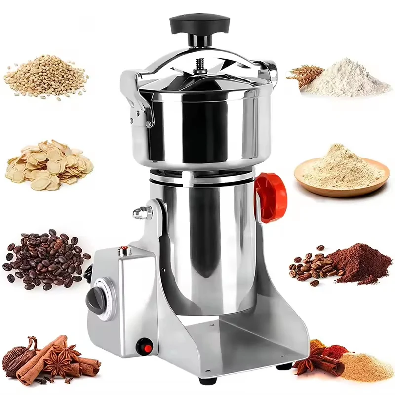 PBOBP Elektrický zrnový mlyn mlynček 3000W Výkonný sójový mixér Cereal Creal Crusher Food Stroj komerčný