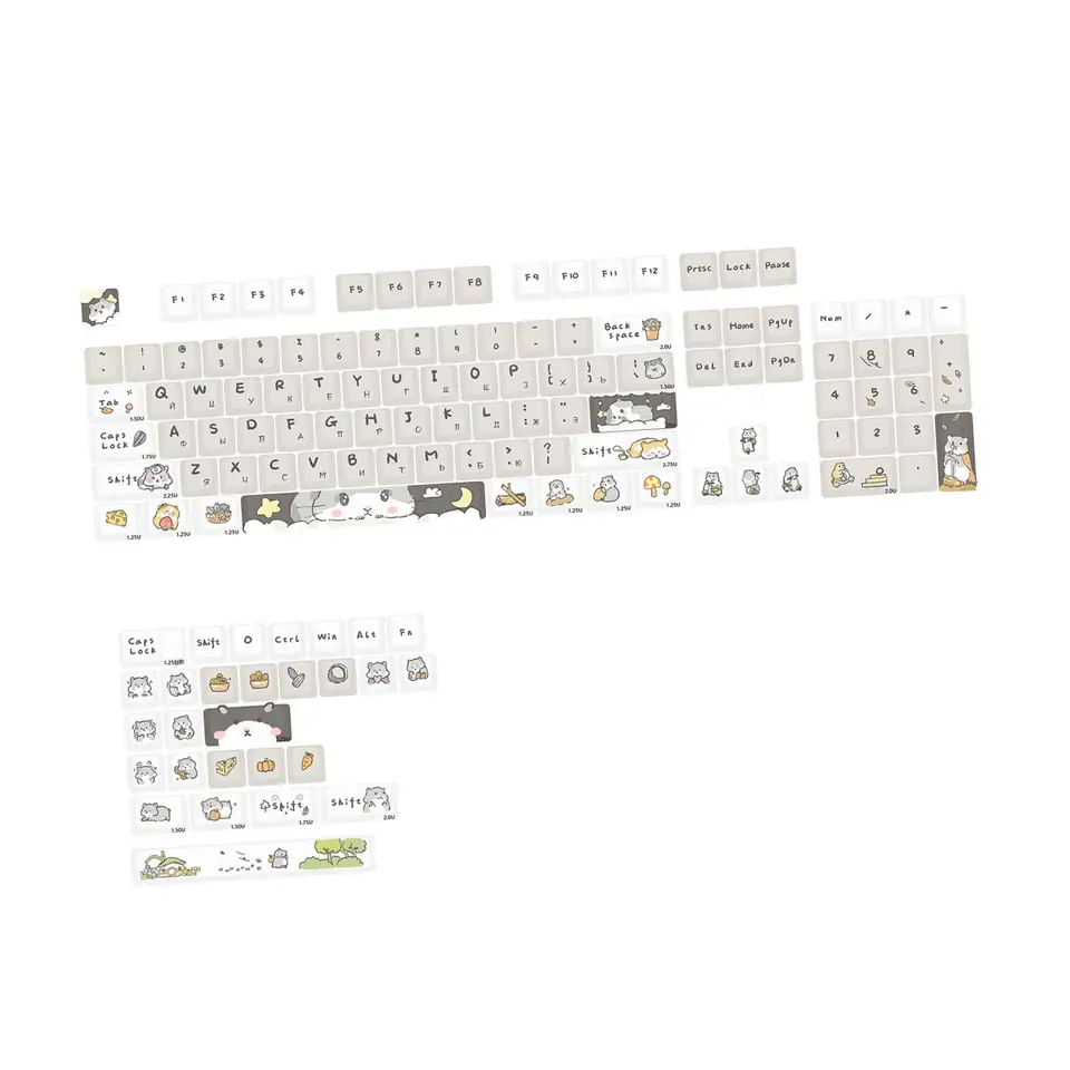 PBT Keycaps 131 Klávesy