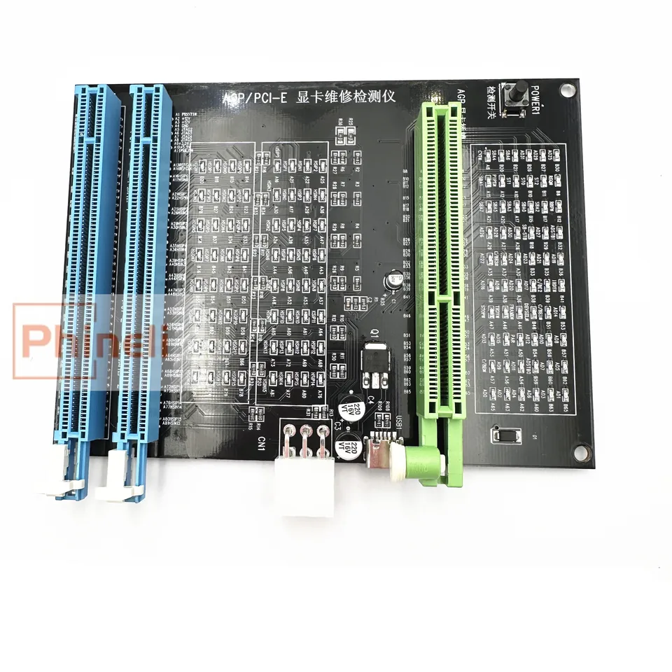 PC AGP PCI-E X16 Dial-použitie soketového testera zobrazenie grafiky grafika grafickej karty Diagnostický nástroj