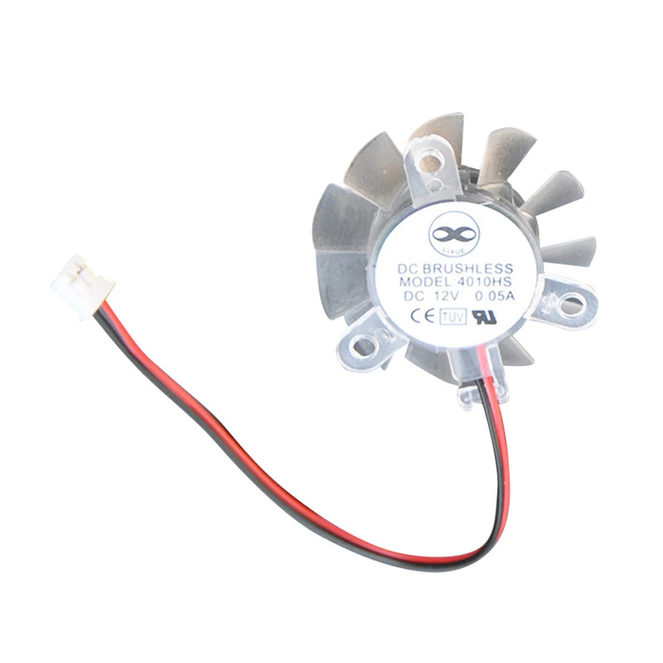 PC COMPLATING VENTILÁR 12V 11 Blades PC VGA Grafická grafická karta Heatsink Cooler Clear Cooling ventilátor 4010 36 mm s portom XH2.0