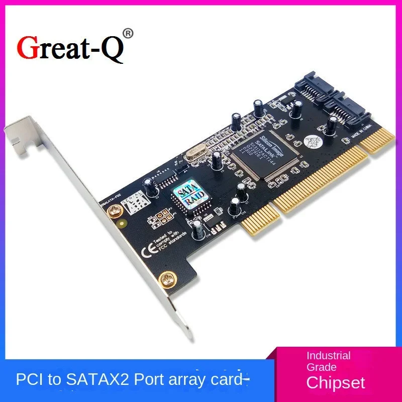 PCI až 2-port SATA RAID DISK Array Card, Dual Channel SATA I HARD DISK CARD SIL3112