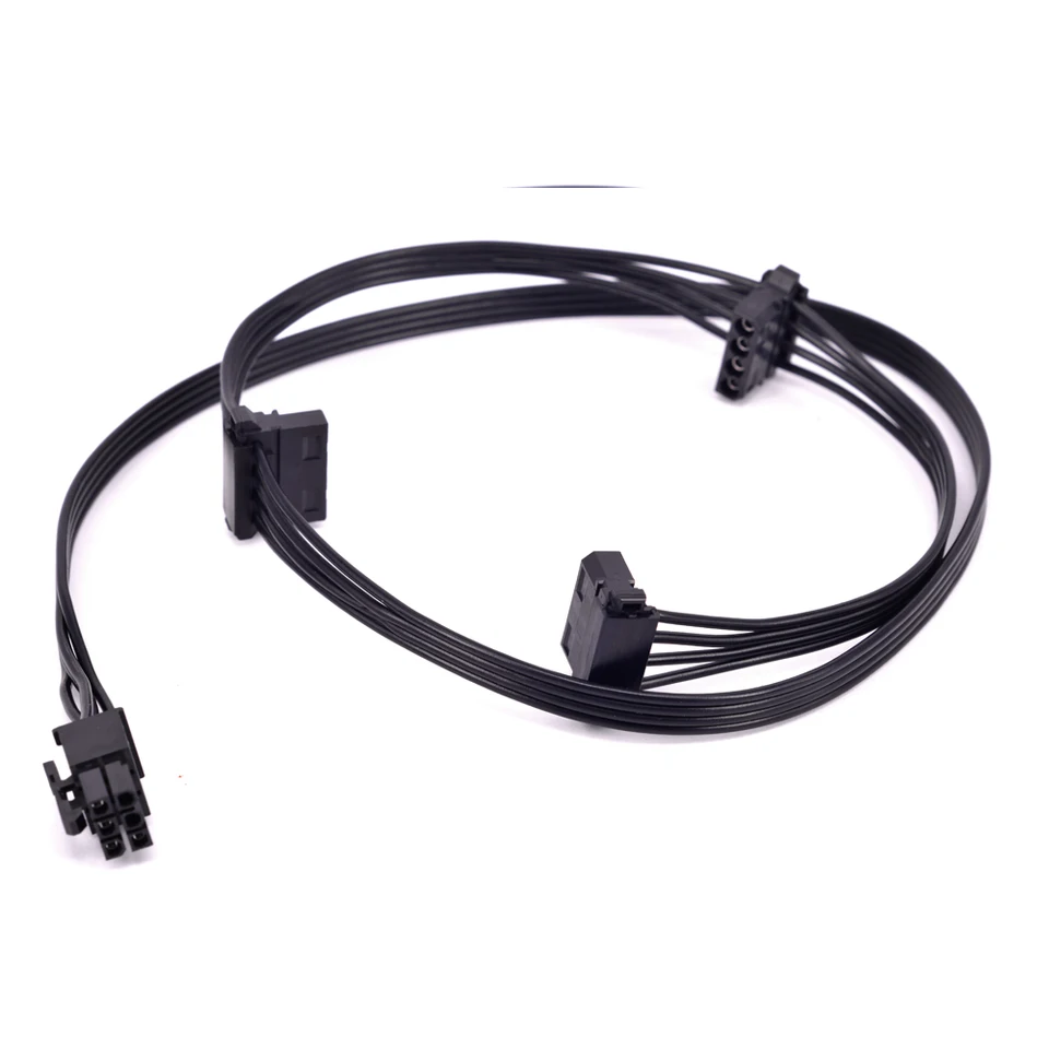 PCI-E 6PIN 1 až 3 IDE Žena napájací kábel GPU 6PIN až 4PIN MOLEX D Zátka pre Corsair CS Series CS450M CS550M CS650M CS750M