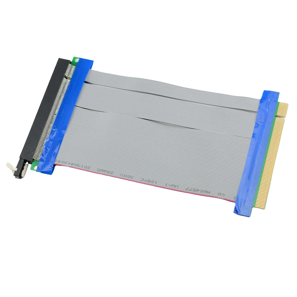 PCI-E PCI Express 16x Riser Card Extender Flexibilný predlžovací kábel adaptér 15 cm DIY Elektronika vhodná pre malé puzdro 1U 2U