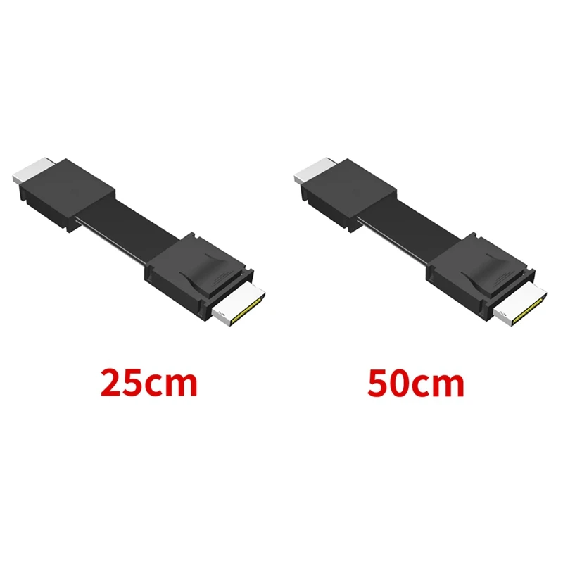 PCIE 4.0 Mužský prenosový kábel pre externé GPU Dock Graphics Card PC Server pre kábel adaptéra Oculink 25 cm