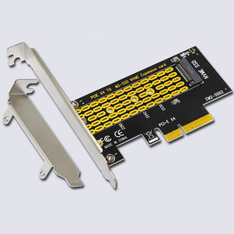 PCIE to NVME SSD Adapter PCI Express 4,0 x4 až M.2 m stúpačky s kľúcou kartou s nízkym držiakom pre 2230 2242 2260 2280 M2 NVME SSD