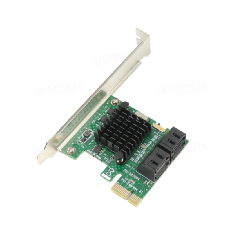 PCIE to SATA Expansion Card PCI Express X1 na 4 porty SATA 3 3.0 III 6 GBPS SSD CONLEGER PCI-E Adapter Board Adapter