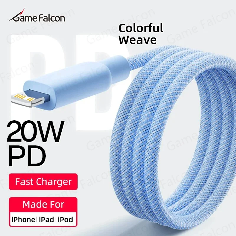 PD 20W Farebná väzba USB kábel pre iPhone 14 13 11 12 Pro Max 7 8 x Rýchle nabíjanie pre iPad telefón nabíjačku Dátum káblových príslušenstiev