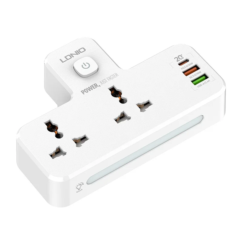 PD+QC 20W SC2311 Plug Extension Multi zástrčka predlžovacie zásuvky s adaptérou na stenu USB 3 Way 1 do 3 adaptéra napájania