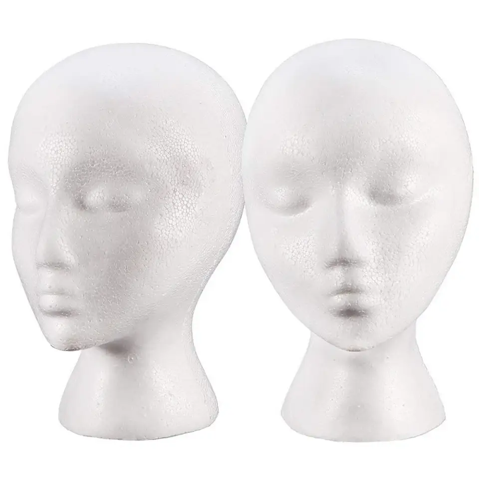 PE Foam Mannequin Ženy Men pre okuliare klobúky slúchadlá Držiteľ parochní holičstvo