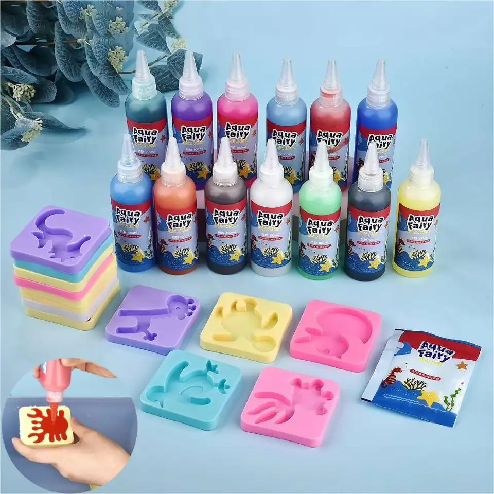 Pearlescent DIY víla Magic Water Elf Ocean Mold Solution 3D ručné súpravy Aqua Fairy Gel Hračka sada remeselníkov pre deti darček