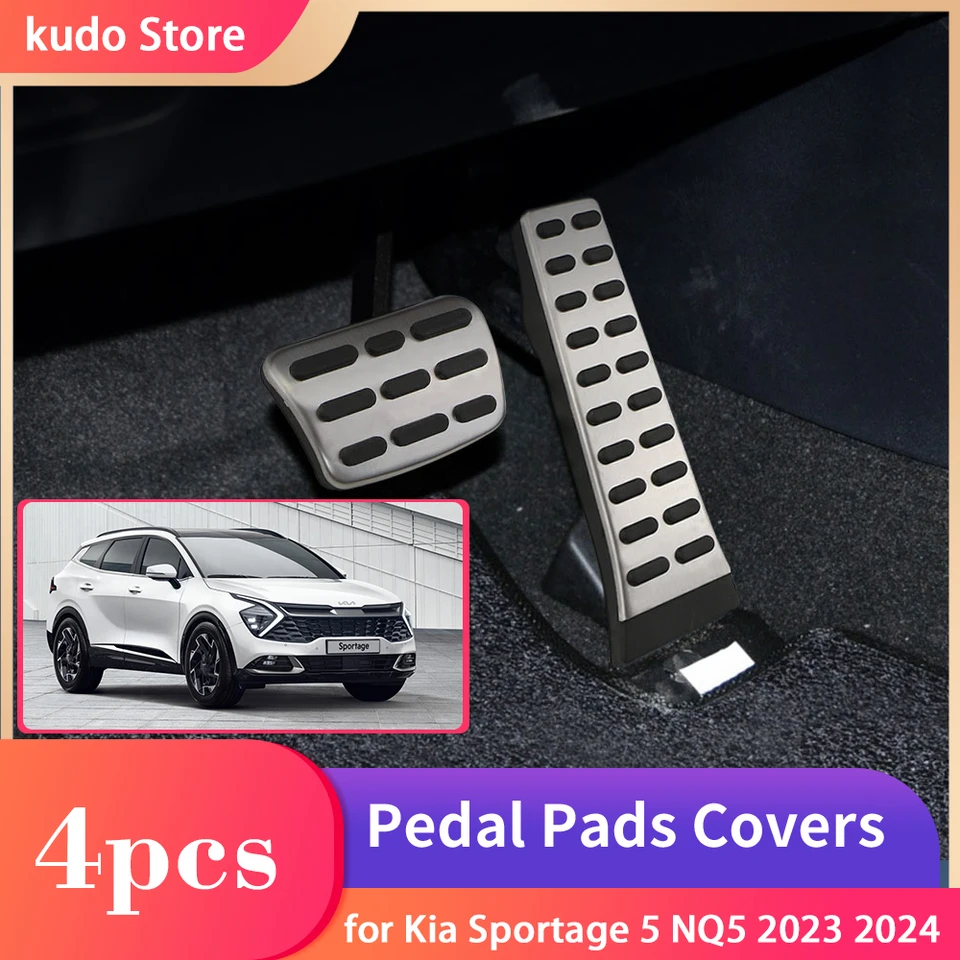 Pedál s brzdou automobilov pre Kia Sportage 5 NQ5 2023 2024 Restfoot Zliatina Zliatina Non-Slip Castless Ocel Rest Plate Podložky